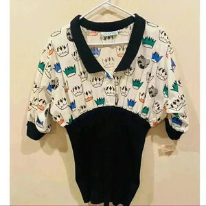 Todd Oldham For Congovid Crown Blouse (NEW)